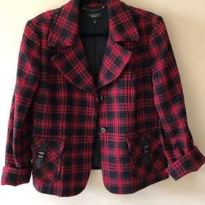 Talbots plaid jacket